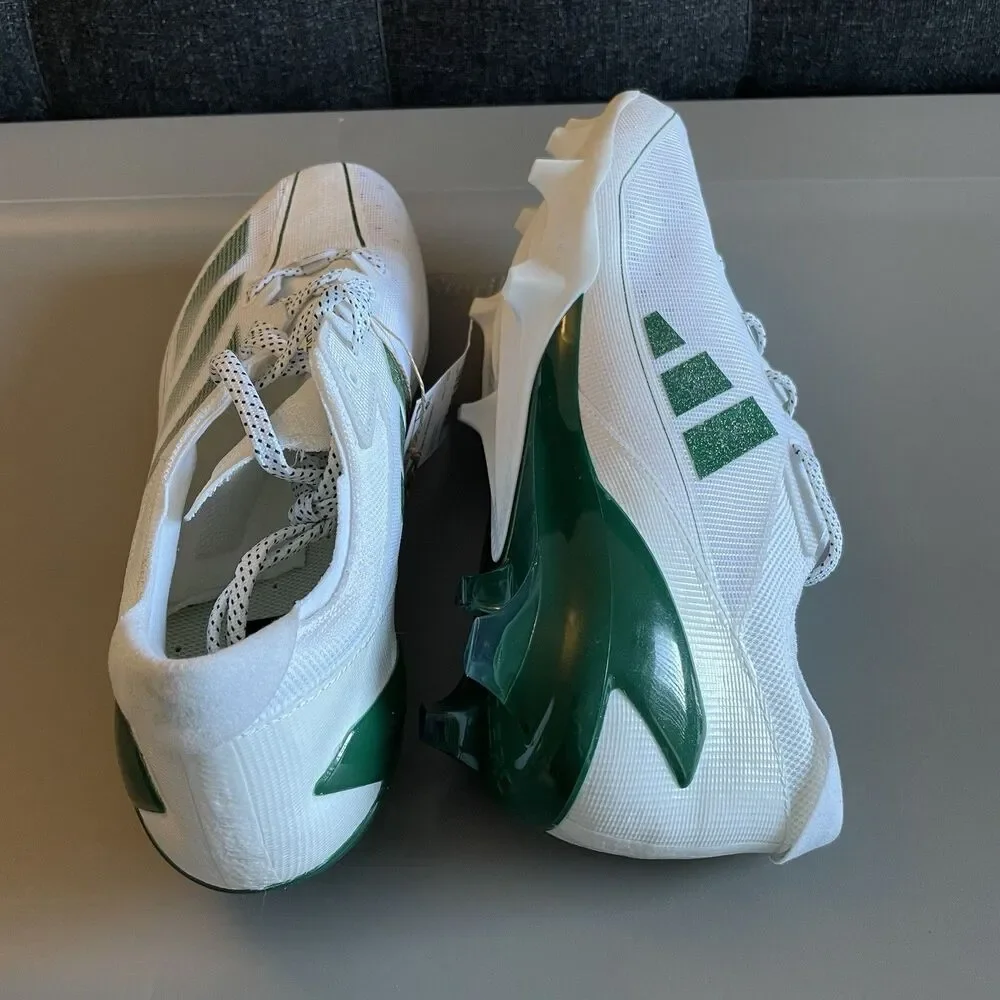 Adidas Adizero Electric Football Cleats - Size 12 - IE4378 - White / Green NEW
